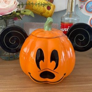 Mickey Pumpkin Cookie Jar/Canister